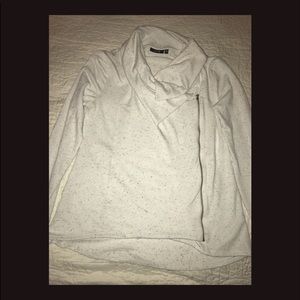 Apt. 9 White space dyed knit moto jacket